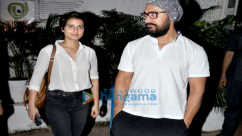 Aamir Khan snapped post dinner at Olive