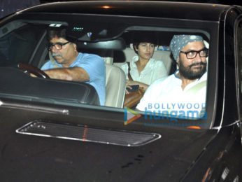 Aamir Khan snapped post dinner at Olive