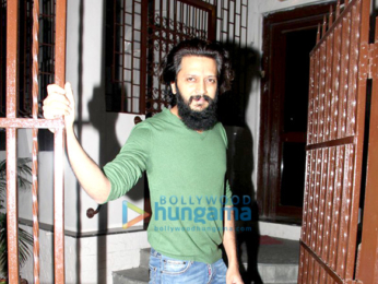 Abhishek Bachchan and Riteish Deshmukh snapped post their dubbing