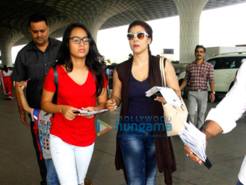 Ajay Devgn, Shahid Kapoor and Kajol snapped at the airport