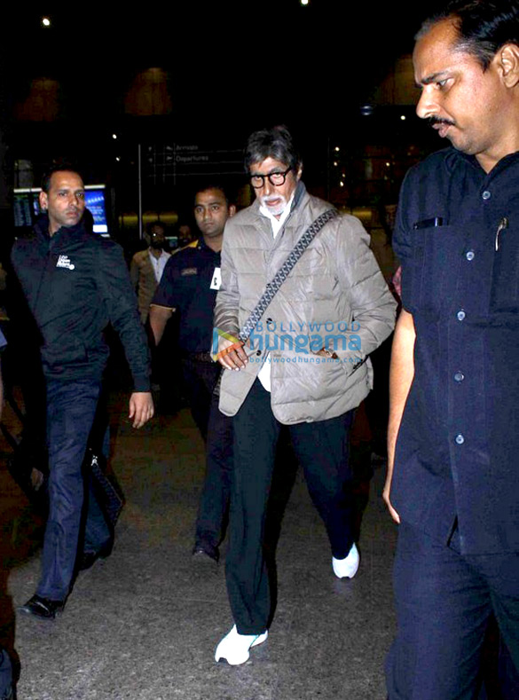 Amitabh Bachchan, Rishi Kapoor and Raju Hirani snapped at the airport