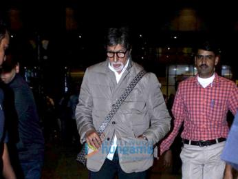 Amitabh Bachchan, Rishi Kapoor and Raju Hirani snapped at the airport