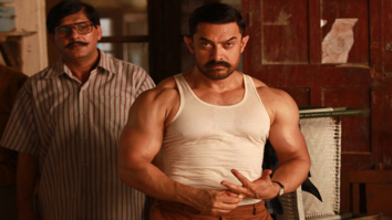 Watch: Little Azad Khan ‘wrestling’ with papa Aamir Khan on the sets of Dangal