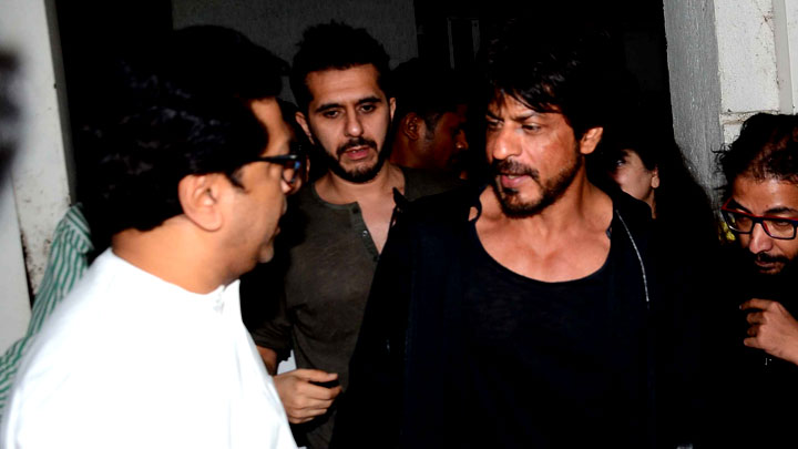 Shah Rukh Khan Meets Raj Thackeray Regarding Raees Release, Promotions Shah Rukh Khan Meets Raj Thackeray Regarding Raees Release, Promotions