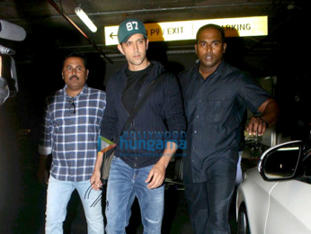 Hrithik Roshan snapped arriving back from Singapore