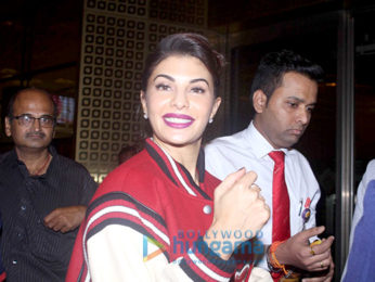 Jacqueline Fernandez snapped at the airport leaving for New York