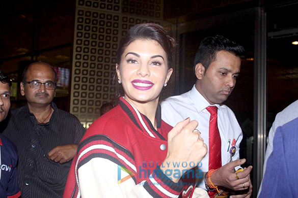 Jacqueline Fernandez snapped at the airport leaving for New York