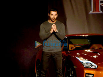 John Abraham unveils the new Nissan GTR in India