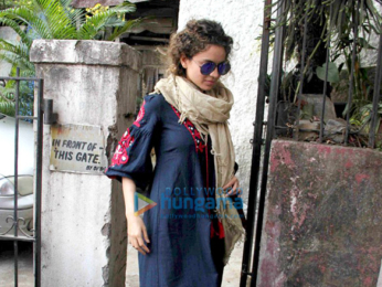 Kangna Ranaut snapped in Bandra