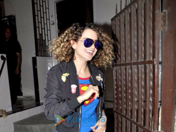 Kangna Ranaut snapped post dubbing at a studio in Bandra