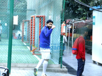 Ranbir Kapoor, Abhishek Bachchan and John Abraham snapped at football practice