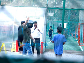 Ranbir Kapoor, Abhishek Bachchan and John Abraham snapped at football practice