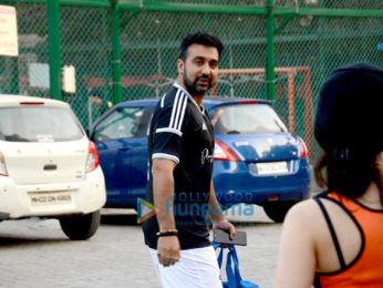 Ranbir Kapoor & Raj Kundra snapped at St Andrews Ground