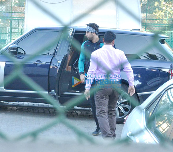 ranbir snapped at the football practice 2