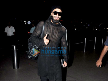 Ranveer Singh & Deepika Padukone depart for Dubai