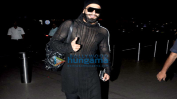 Ranveer Singh & Deepika Padukone depart for Dubai