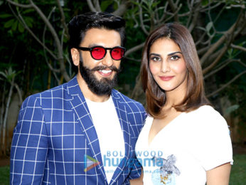 Ranveer Singh and Vaani Kapoor promote their film Befikre at Yashraj Studio