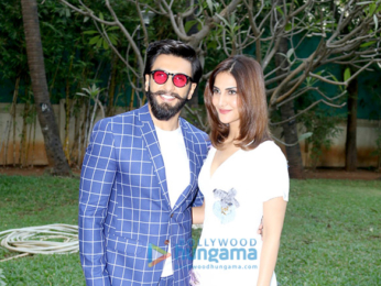 Ranveer Singh and Vaani Kapoor promote their film Befikre at Yashraj Studio