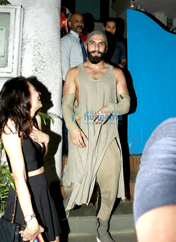 Ranveer Singh parties with close friends at Olive