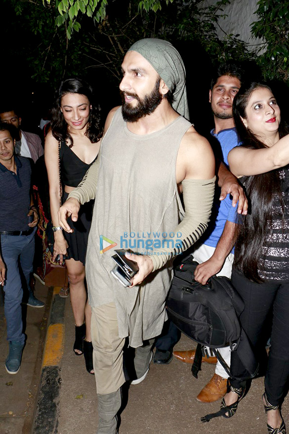 ranveer parties with close friends at olive 3