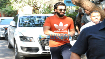 Ranveer Singh snapped post a salon session at B’Blunt