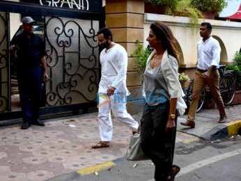 Saif Ali Khan snapped outside his house in Bandra