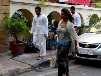 Saif Ali Khan snapped outside his house in Bandra