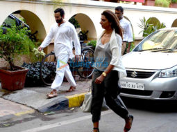 Saif Ali Khan snapped outside his house in Bandra