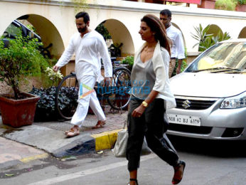 Saif Ali Khan snapped outside his house in Bandra