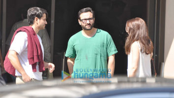 Saif Ali Khan, Soha Ali Khan & Kunal Khemu snapped outside Breach Candy Hospital
