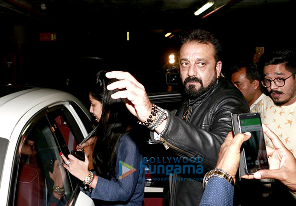sanjay and manyata snapped at the airport returning from dubai 6