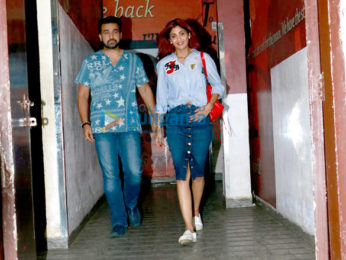 Shilpa Shetty Kundra & Raj Kundra snapped post a movie screening