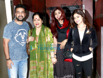 Shilpa Shetty and family snapped post movie outing