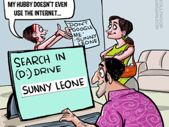 Bollywood Toons: Don’t google me, says Sunny Leone! Bollywood Toons: Don’t google me, says Sunny Leone!