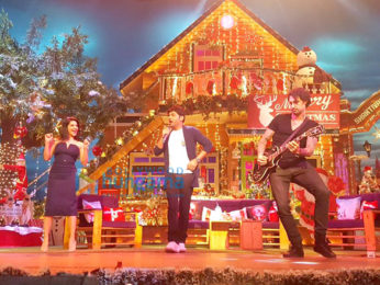 Sunny Leone & Daniel Weber on the sets of The Kapil Sharma Show Sunny Leone & Daniel Weber on the sets of The Kapil Sharma Show