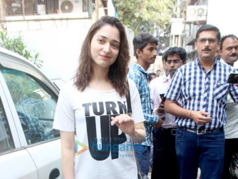 Tamannaah Bhatia snapped post rehersals of the Screen awards
