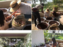 Adorable: Twinkle Khanna and daughter set up an organic vegetable patch