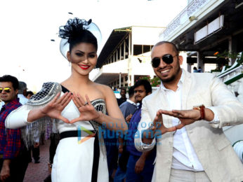 Urvashi Rautela snapped at the Derby in Mumbai