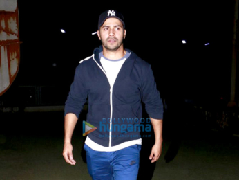 Varun Dhawan snapped post a screening of 'Dangal'