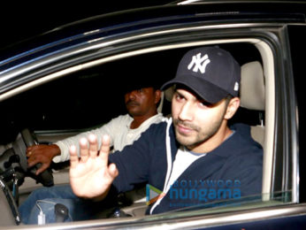 Varun Dhawan snapped post a screening of 'Dangal'