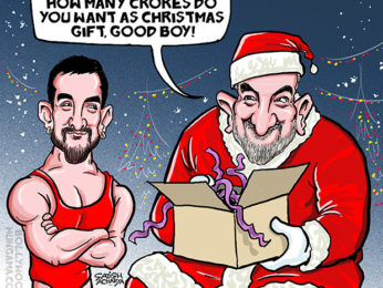 Bollywood Toons: What does Aamir Khan want as Christmas gift? Bollywood Toons: What does Aamir Khan want as Christmas gift?