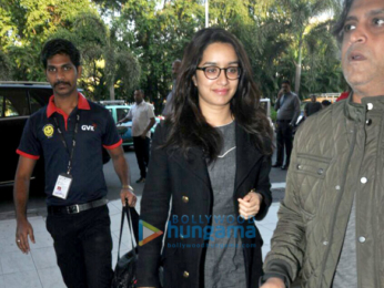 Aditya Roy Kapur and Shraddha Kapoor depart to promote Ok Jaanu in Chandigarh