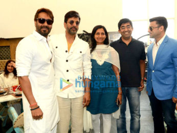 Ajay Devgn and others at 'Sheesha Sky Lounge's opening