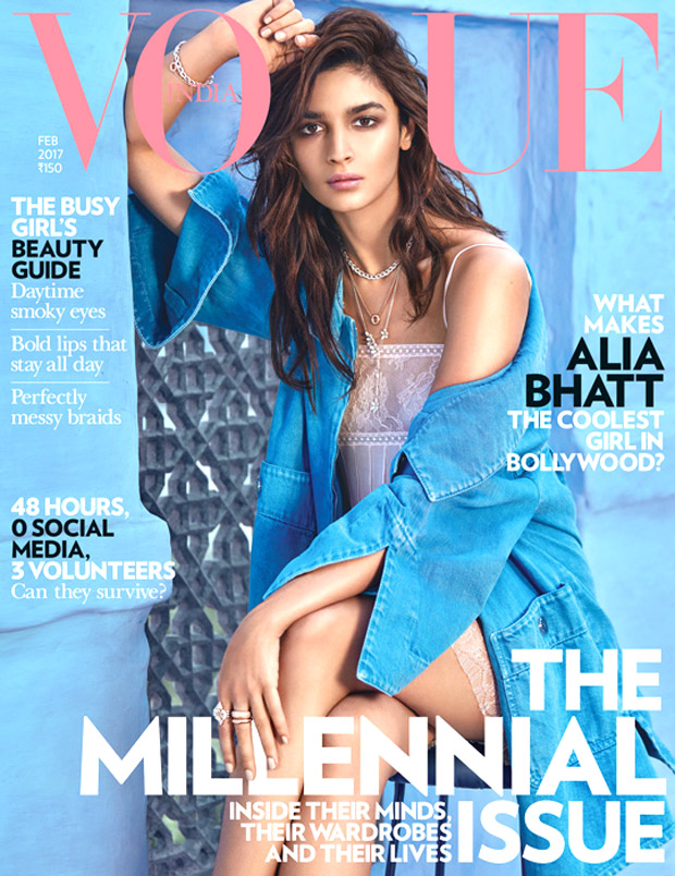 Alia Bhatt Open Sex - Check out: Alia Bhatt talks favourite sex position, Ryan Gosling, spying on  boyfriend in the latest Vogue cover : Bollywood News - Bollywood Hungama