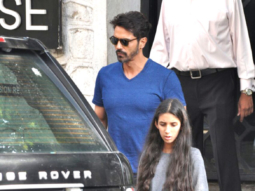 Arjun Rampal snapped with his daughter post lunch at The Korner House