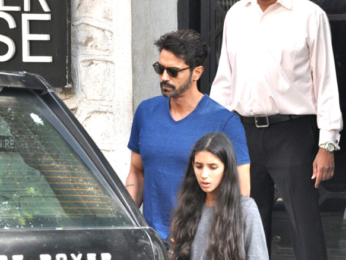 Arjun Rampal snapped with his daughter post lunch at The Korner House