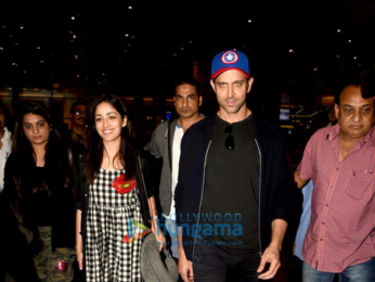 Hrithik Roshan & Yami Gautam return from 'Kaabil' promotions in Dubai