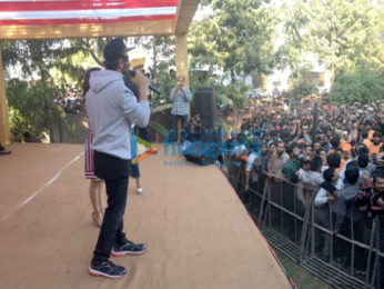 Hrithik Roshan and Yami Gautam visit Silver Oak college in Ahmedabad