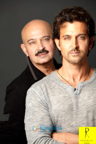 Celebrity Photos of Hrithik Roshan & Rakesh Roshan