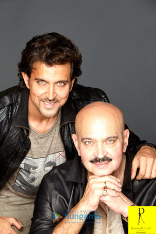 Celebrity Photos of Hrithik Roshan & Rakesh Roshan
